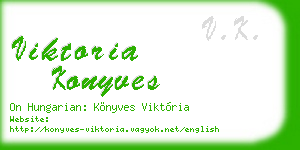 viktoria konyves business card