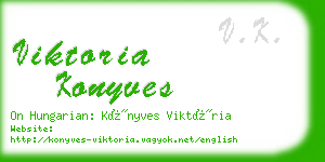 viktoria konyves business card